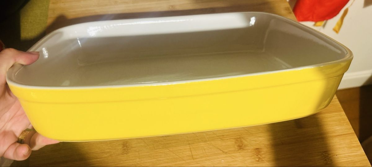 Piatti di portata: Plat à four Cerutil Stoneware jaune 35 cm – Usato da St-Prex venduto da mar_f6t6