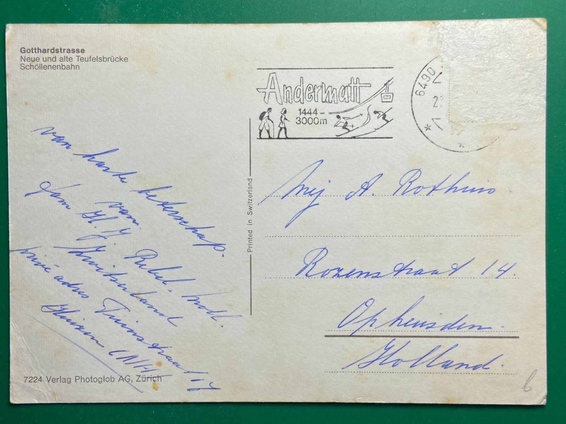 Ansichtskarten: Gotthardstrasse - Oldtimer - 🚘🚘🚘 – Gebraucht aus Steg VS von danwer74 1