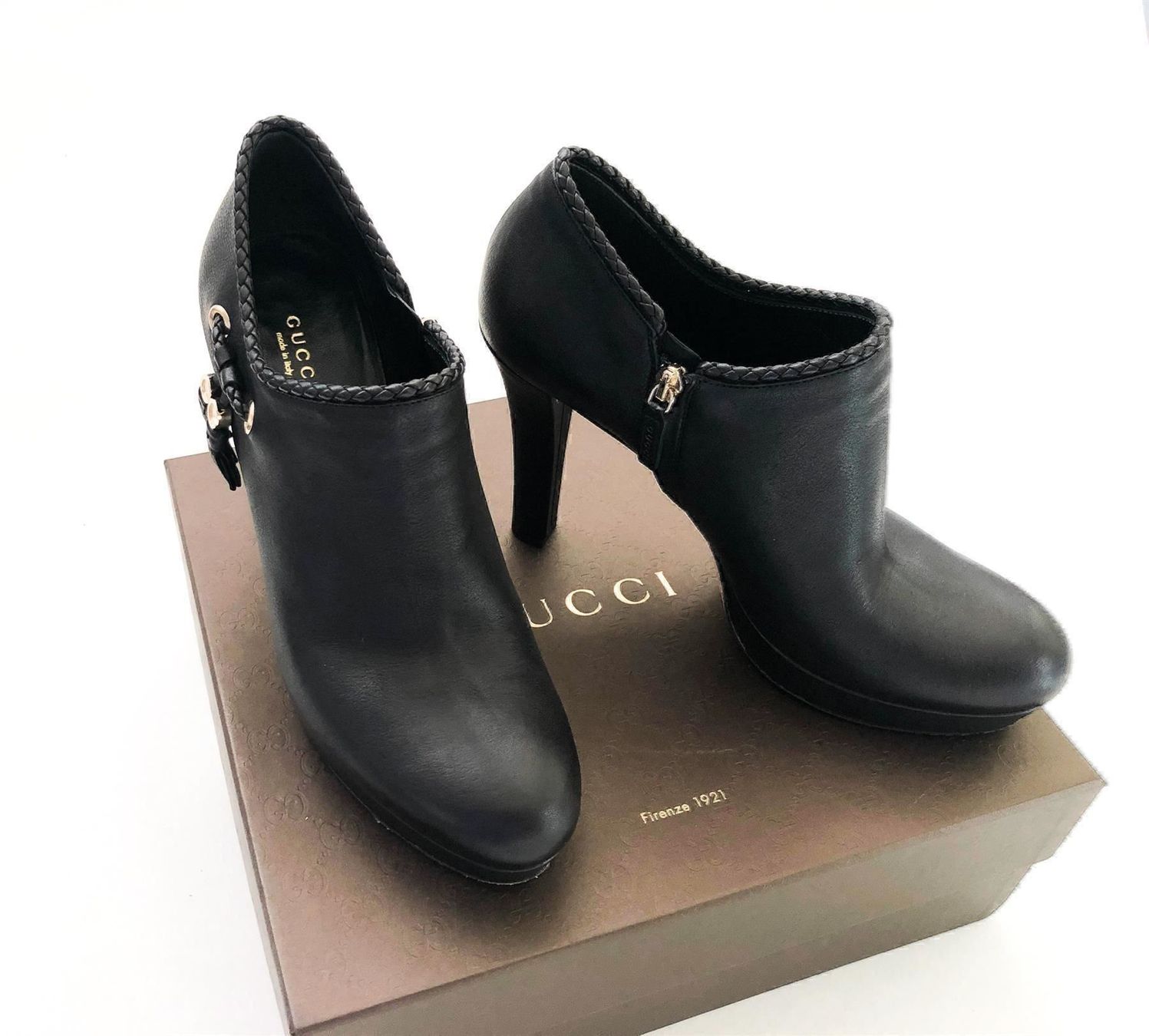 Gucci Damenschuhe: GUCCI Leder High Heels Ankle Boots Gr 40 – Gebraucht aus Hergiswil NW von CrysZero 2