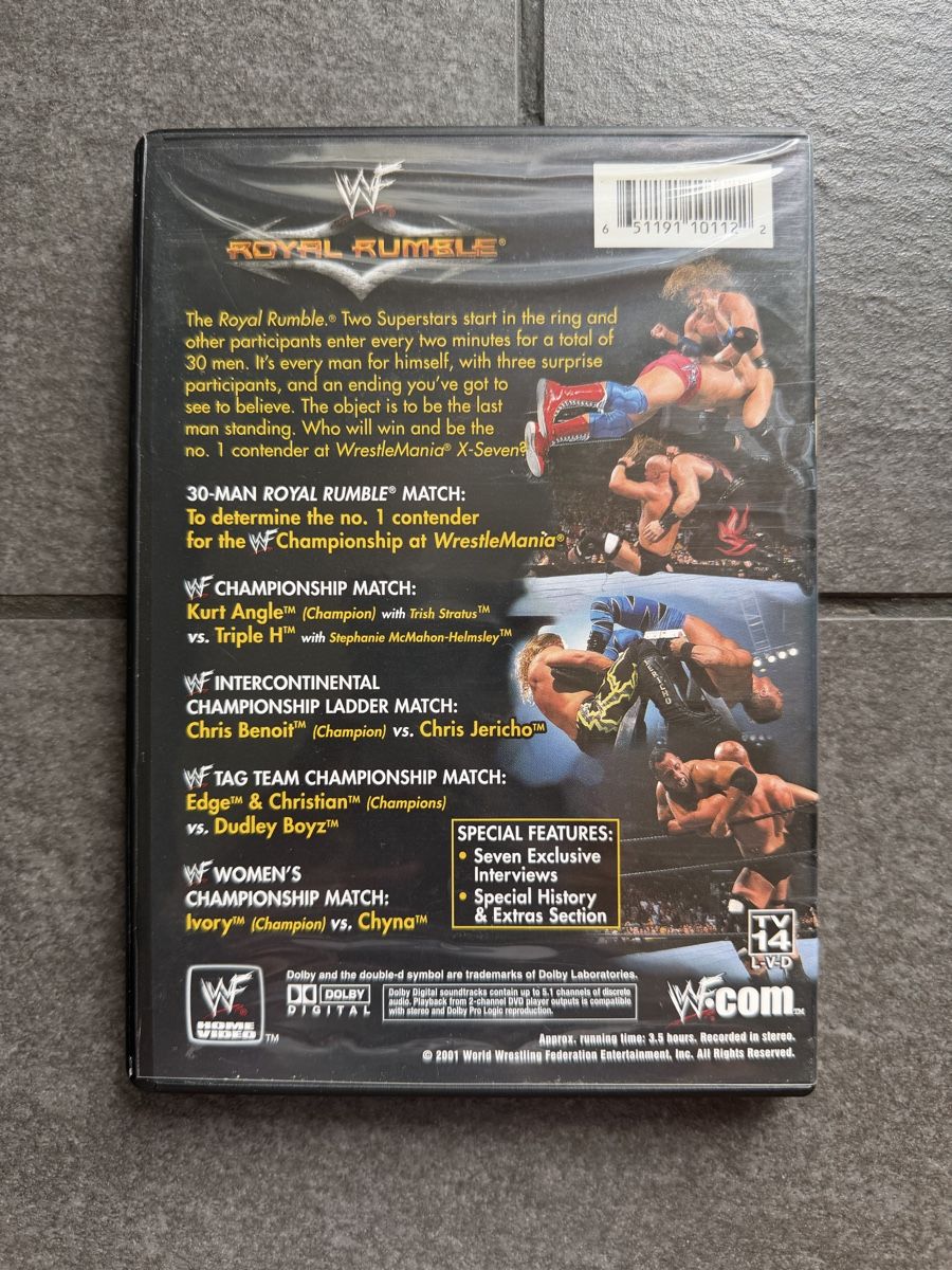 Tutti i DVDs: WWF Royal Rumble DVD 2001 – Usato da Zürich venduto da cENS0R 1
