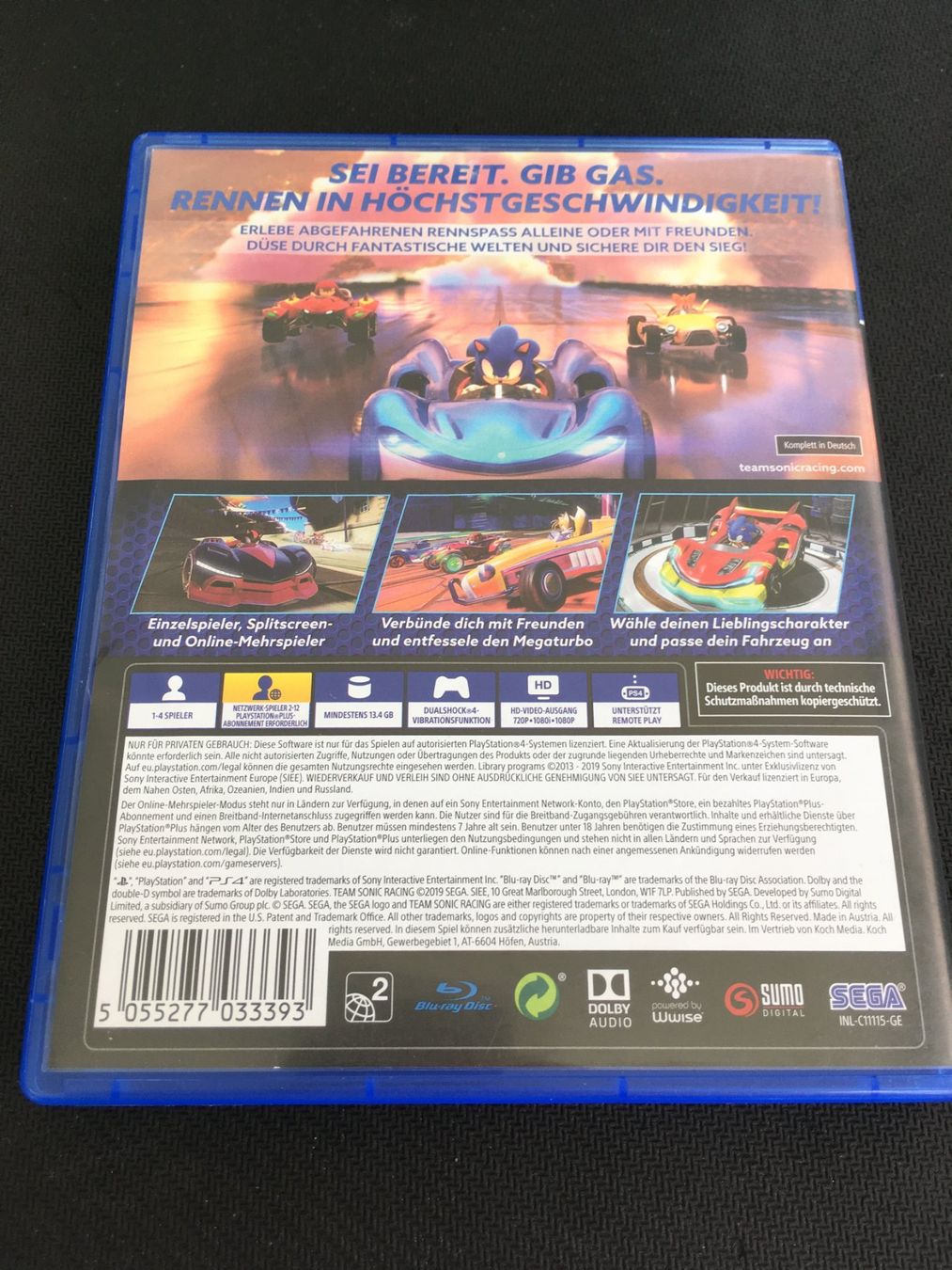 Sony Giochi: Sonic Team Racing - PS4 / Playstation 4 – Usato da St.Gallen venduto da Punktchen01 1
