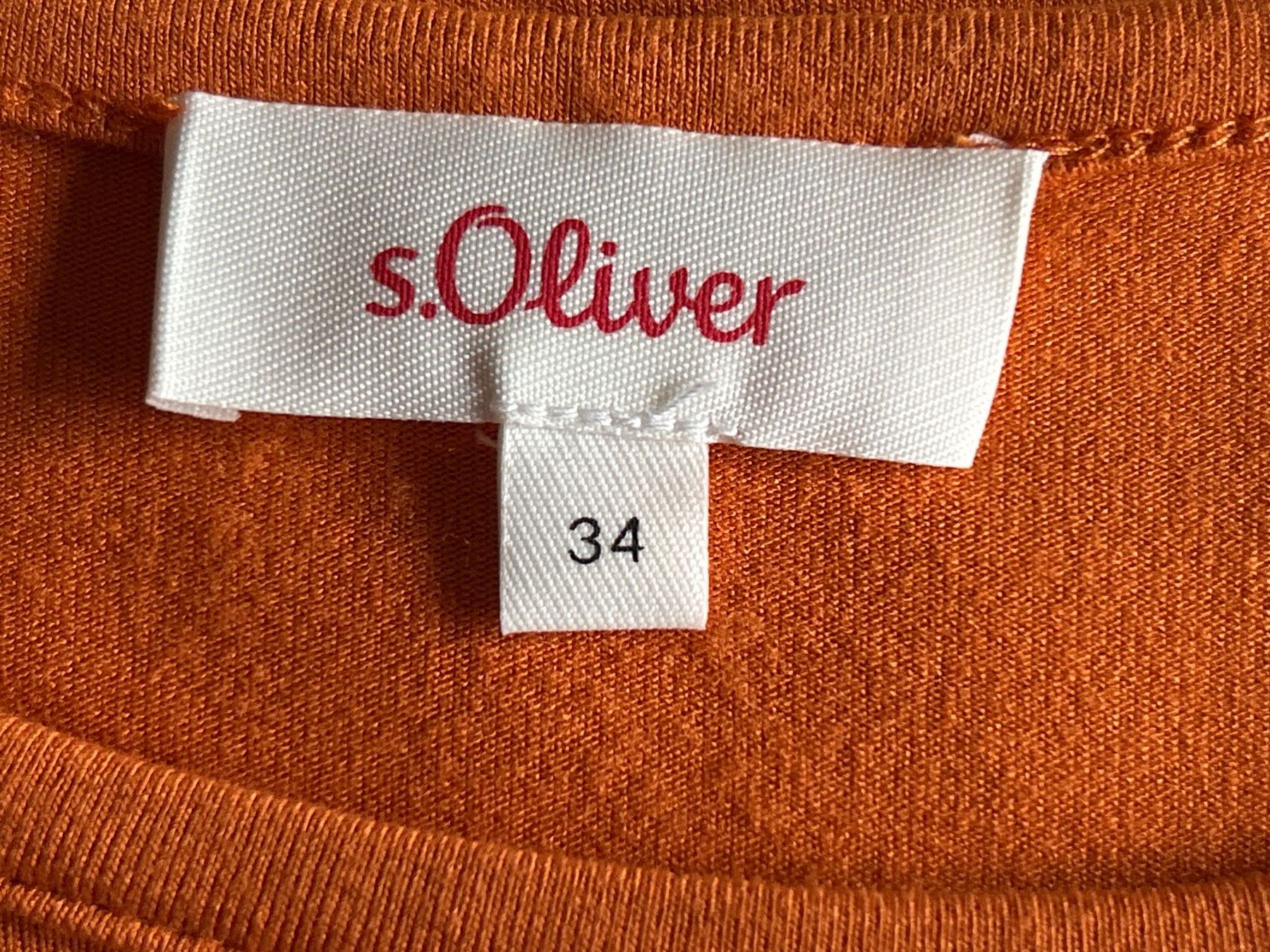 S.Oliver T-Shirts: Damen Langarmshirt orange von s.Oliver Gr.34 – Gebraucht aus Brunnen von Nala2929 5