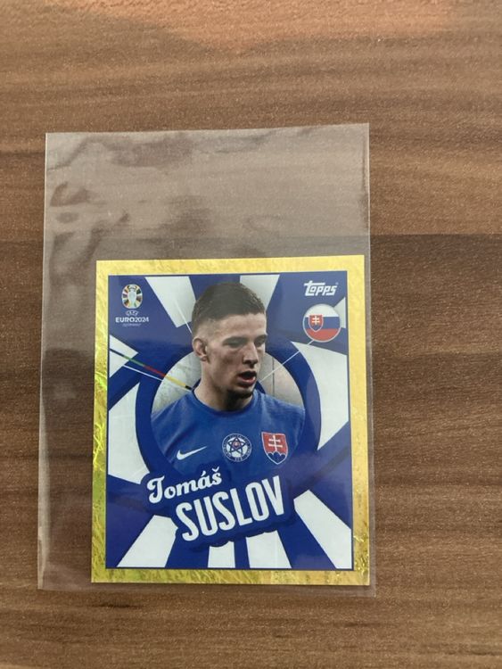 Topps Sticker Euro 2024 PTW Tomas Suslov Gold Parallel (Neu (gemäss ...