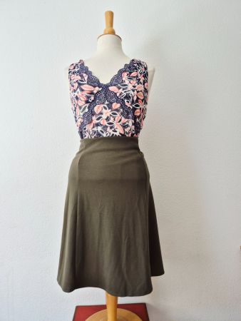 ROCK JUPE PART TWO COPENHAGEN 42 L 40 OLIV,  TOP ZU BLUSE
