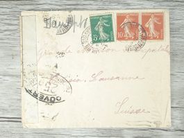 TR05 Enveloppe + Timbre France 1919