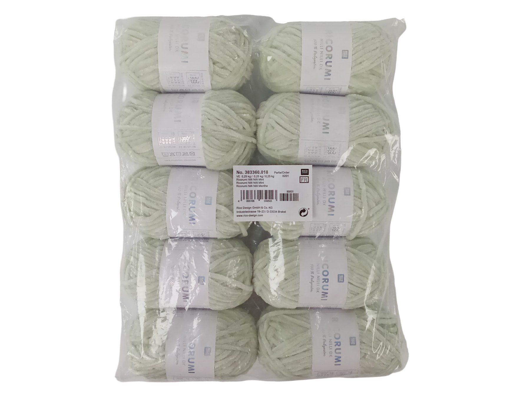 Wolle: RICO DESIGN flauschiges Garn Mint 10 Stk. – Neu (gemäss Beschreibung) aus Suhr von Restwert_Suhr 1