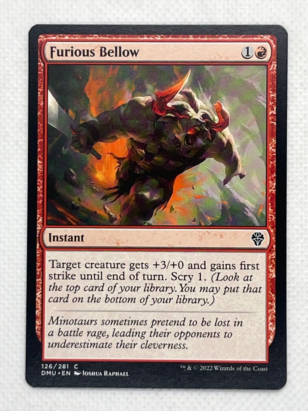 Magic The Gathering Carte collezionabili: MTG Furious Bellow DMU 126 Englisch Common – Usato da Hinterkappelen venduto da Kim1992
