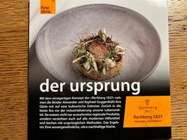 Restaurantgutschein fine dine: Rechberg 1837