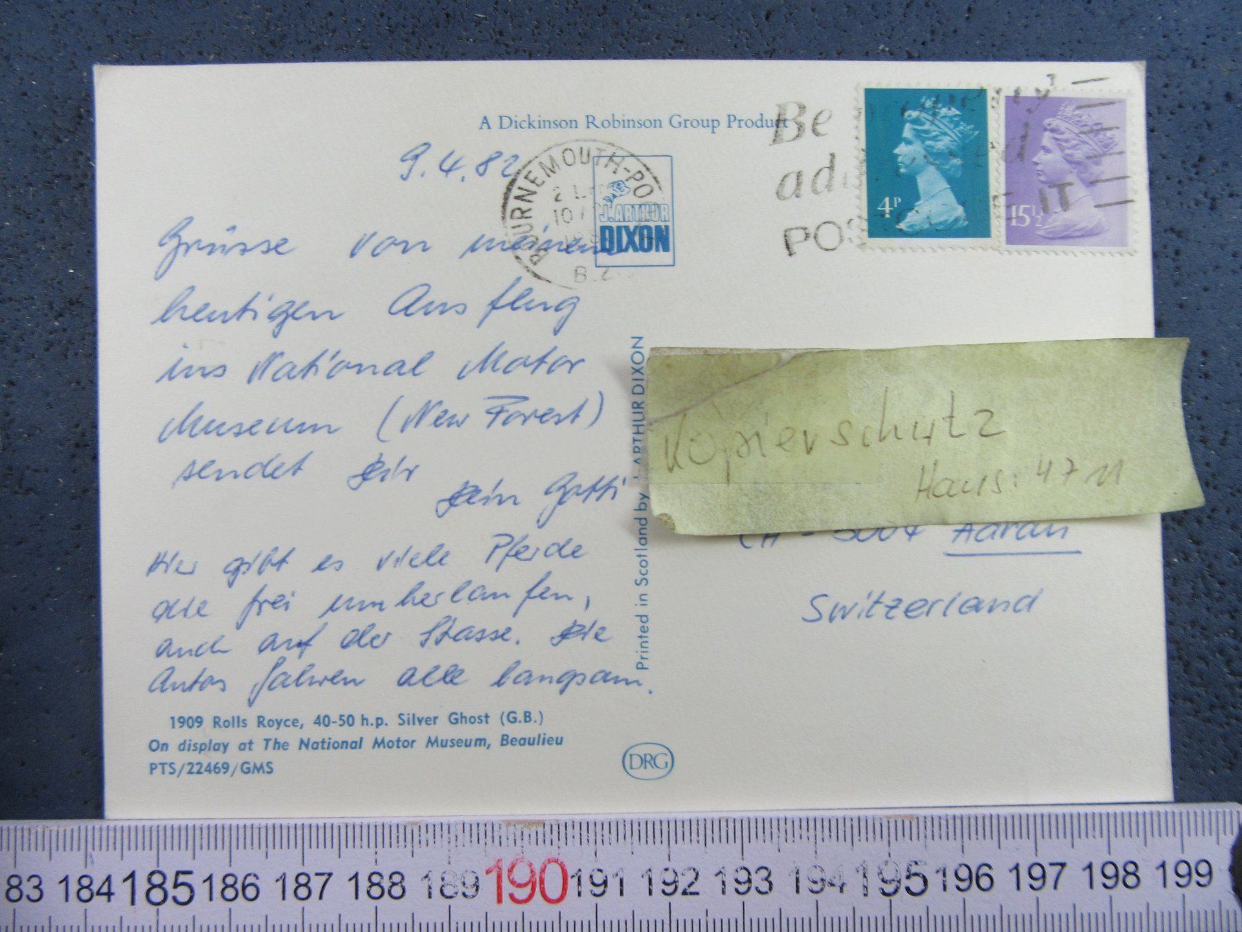 Cartoline postali: AUTO AK OLDTIMER RR ROLLS-ROYCE SILVER GHOST – Usato da Ettingen venduto da Hausi4711 1