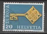 CH 1968 Nr. 456 EUROPA - Schlüssel mit CEPT Emblen  ( (17
