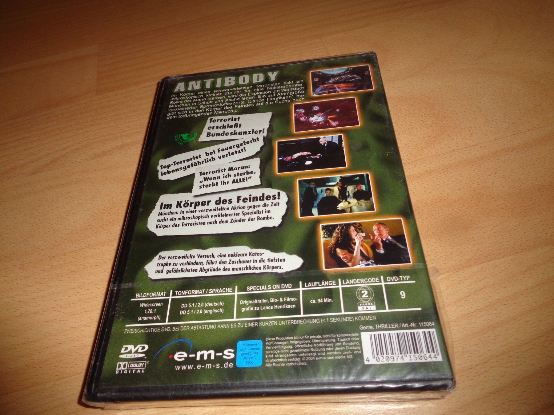 Tutti i DVDs: Antibody DVD NEUWARE – Nuovo e nell'imballaggio originale da Olten venduto da Disc-Verkauf 1