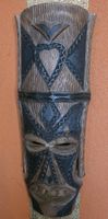 Grosse afrikanische Holzmaske (63cm) – Handgeschnitzt,