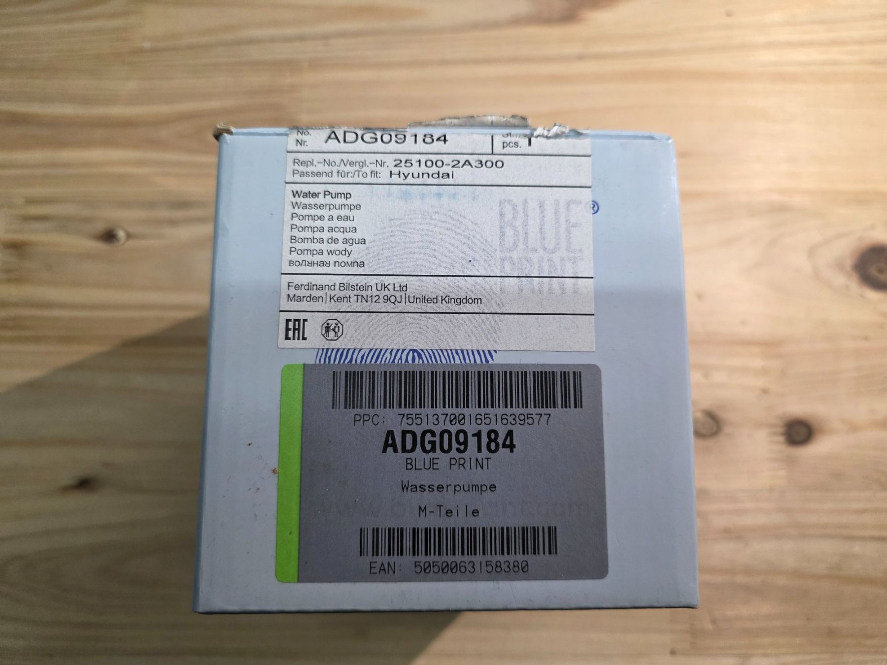 Hyundai Alle Autoersatzteile: Wasserpumpe Hyundai ADG09184 – Neu (gemäss Beschreibung) aus Balsthal von mtwd 5
