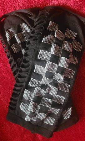 Armstulpen Karo Gothic Punk Accessoires