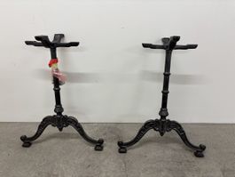2 antike Gusseisen Tischfüsse, Firma Ganz Bern