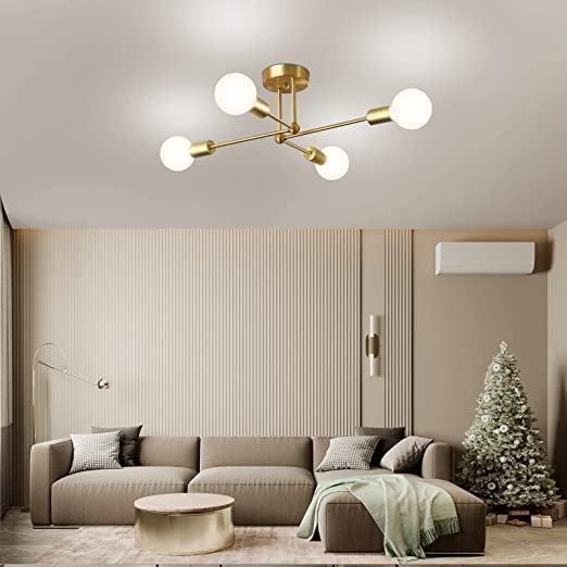Lampade: Deckenlampe 4 E27 Lichter Kronleuchter – Nuovo (secondo la descrizione) da Thun venduto da nuonuoshop 1