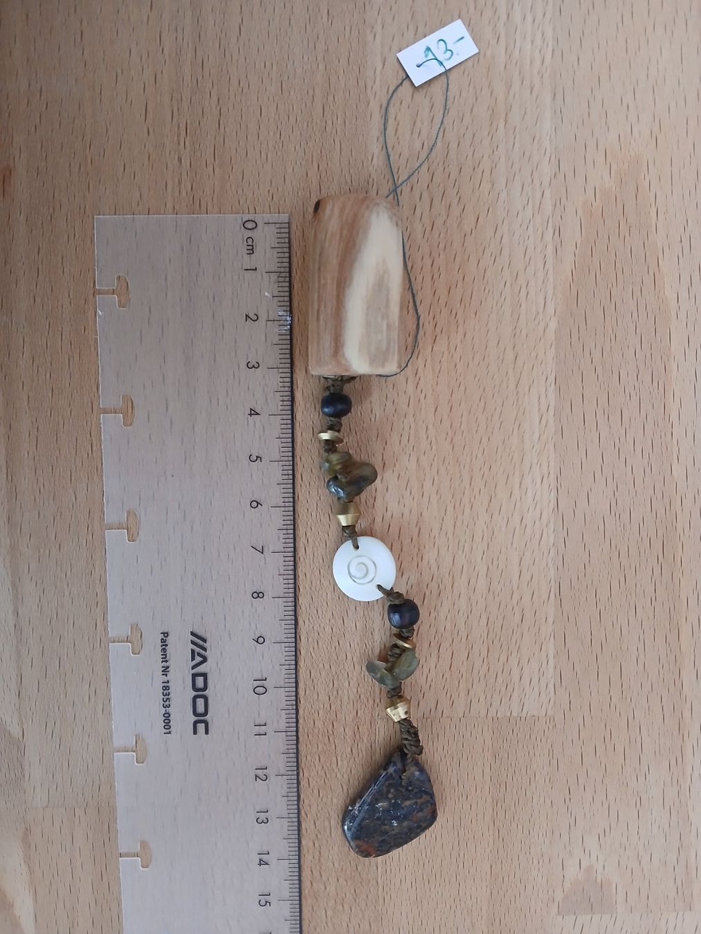 Accessori per capelli: Dreadlockanhänger mit Holzbead und echten Heilsteinen – Nuovo (secondo la descrizione) da Bremgarten AG venduto da Finoae