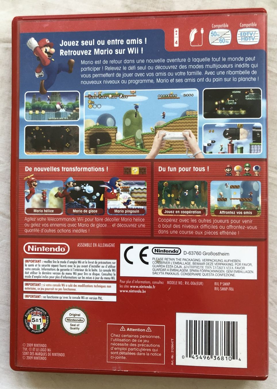 Nintendo Jeux: Nintendo Wii - NEW SUPER MARIO BROS. – D'occasion à Schaffhausen par durruti 2