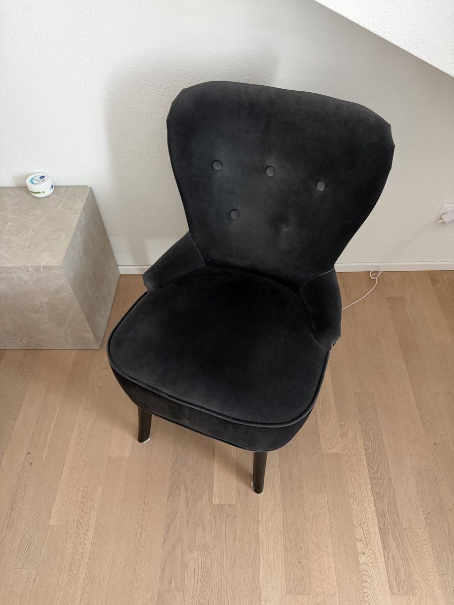 Poltrone: Schwarzer Velvet Sessel – Usato da Hüttikon venduto da joe_7ckd 1