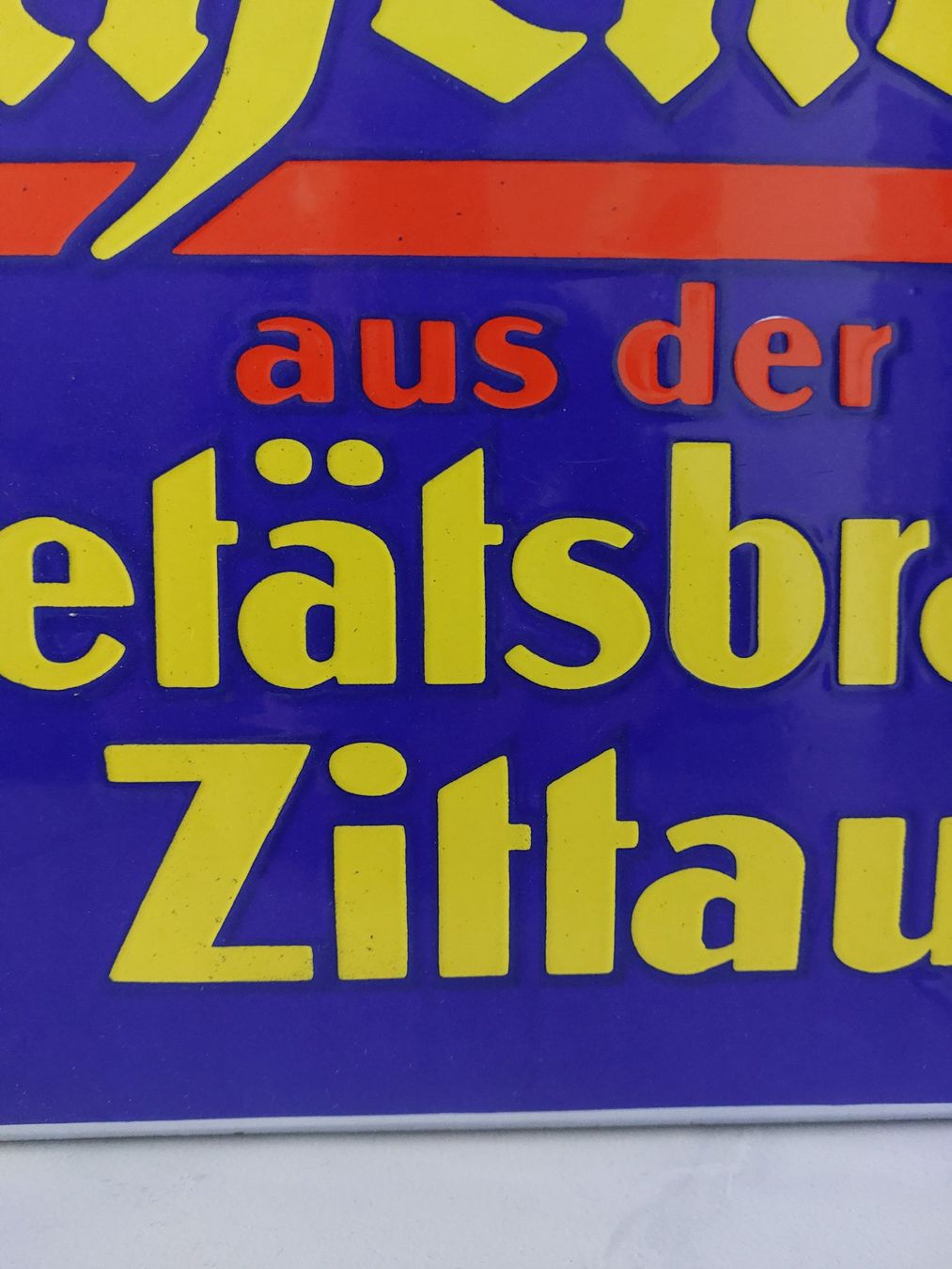 Feldschlösschen Insegne: Emailschild Flaschenbier plaque émaillée – Usato da Schenkon venduto da Elbarto007 3