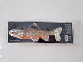 Gummifisch Uni Cat Trout Silver 20 cm 105 gr - Neu