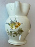 Kännchen Keramik, handbemalt, Vogel mit Zweig