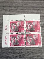 Schweiz Briefmarken 550 helvetia 25.8.89 Viererblock! (54)
