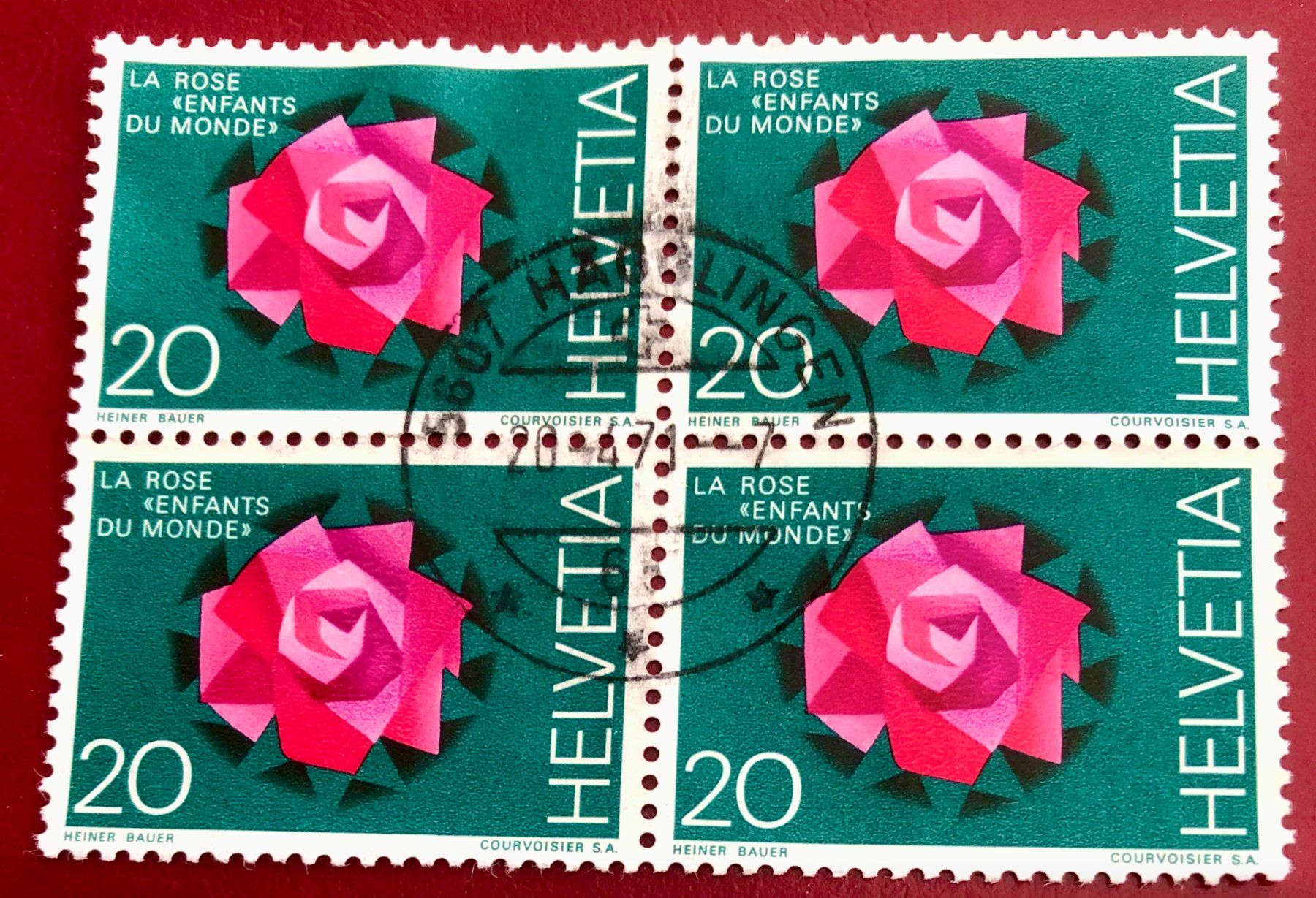 Tous les timbres: 4 er Block Nr.492 mit Stempel – D'occasion à Aarau par Billa007