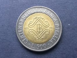Sehr schöne 500 Lire BANCA D´ITALIA 1993