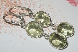 Ohrringe * LEMON QUARZ 925 Silber Aktion
