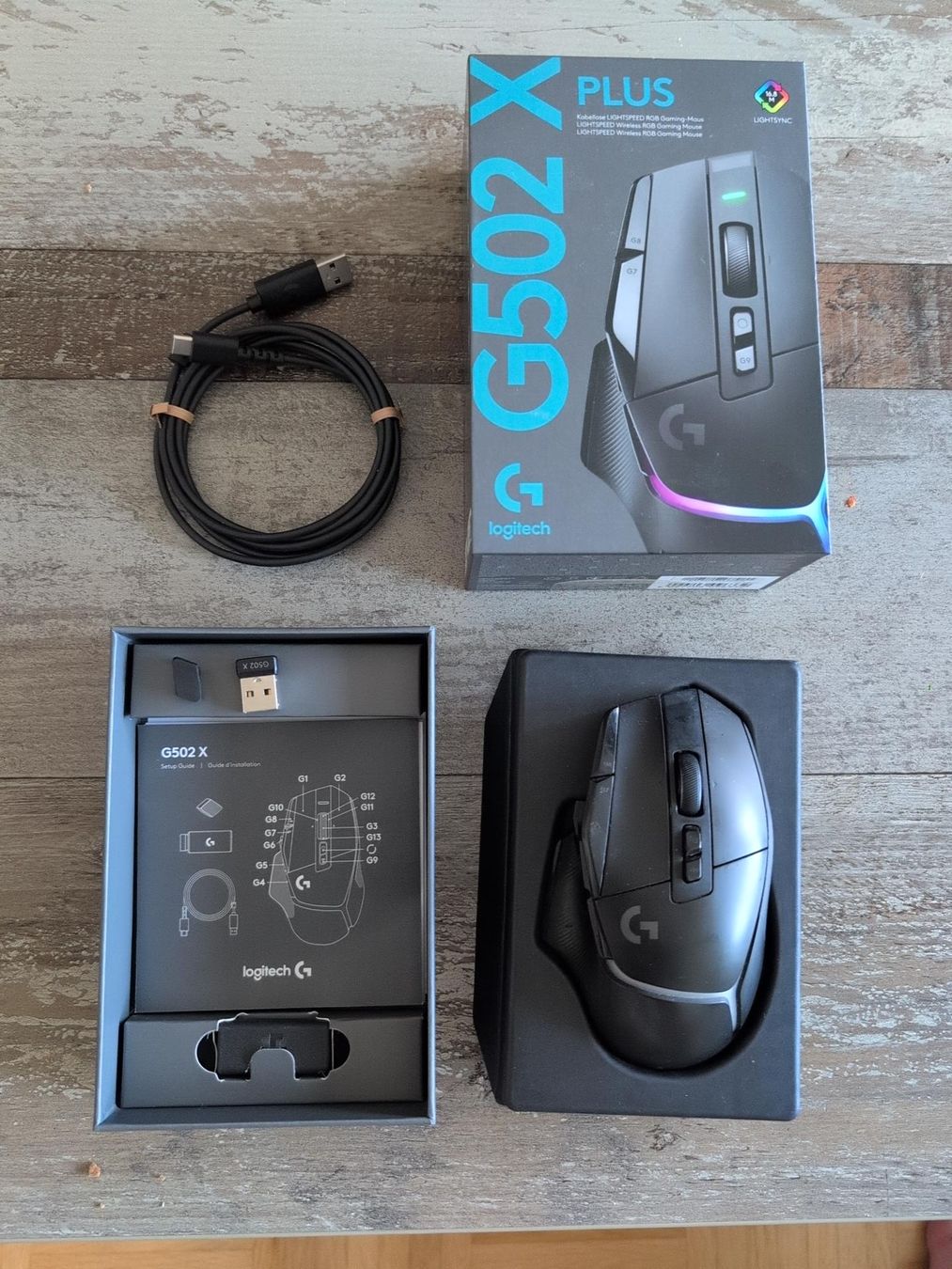 Logitech Mouse: Logitech G502 X Plus LIGHTSPEED Wireless Gaming Maus – Usato da Bern venduto da jaylee