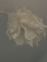 Lampenschirm Ikea Papier weiss rund blumenform