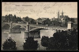 AK Basel, Wettsteinbrücke