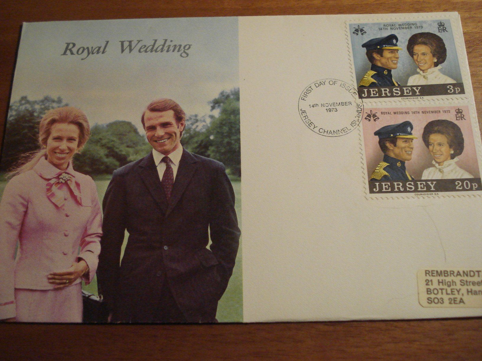 Tous les timbres: FDC Jersey 1973, Royal Wedding – D'occasion à Niederwil AG par morostahu