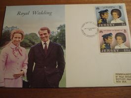 FDC Jersey 1973, Royal Wedding