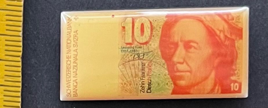 Swiss Placchette & Badge: Pin!!!! 10er Note Schweizer Franken Nostalgie – Usato da Wabern venduto da DaxKarten-75