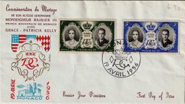 1956 Monaco Ersttagsbrief