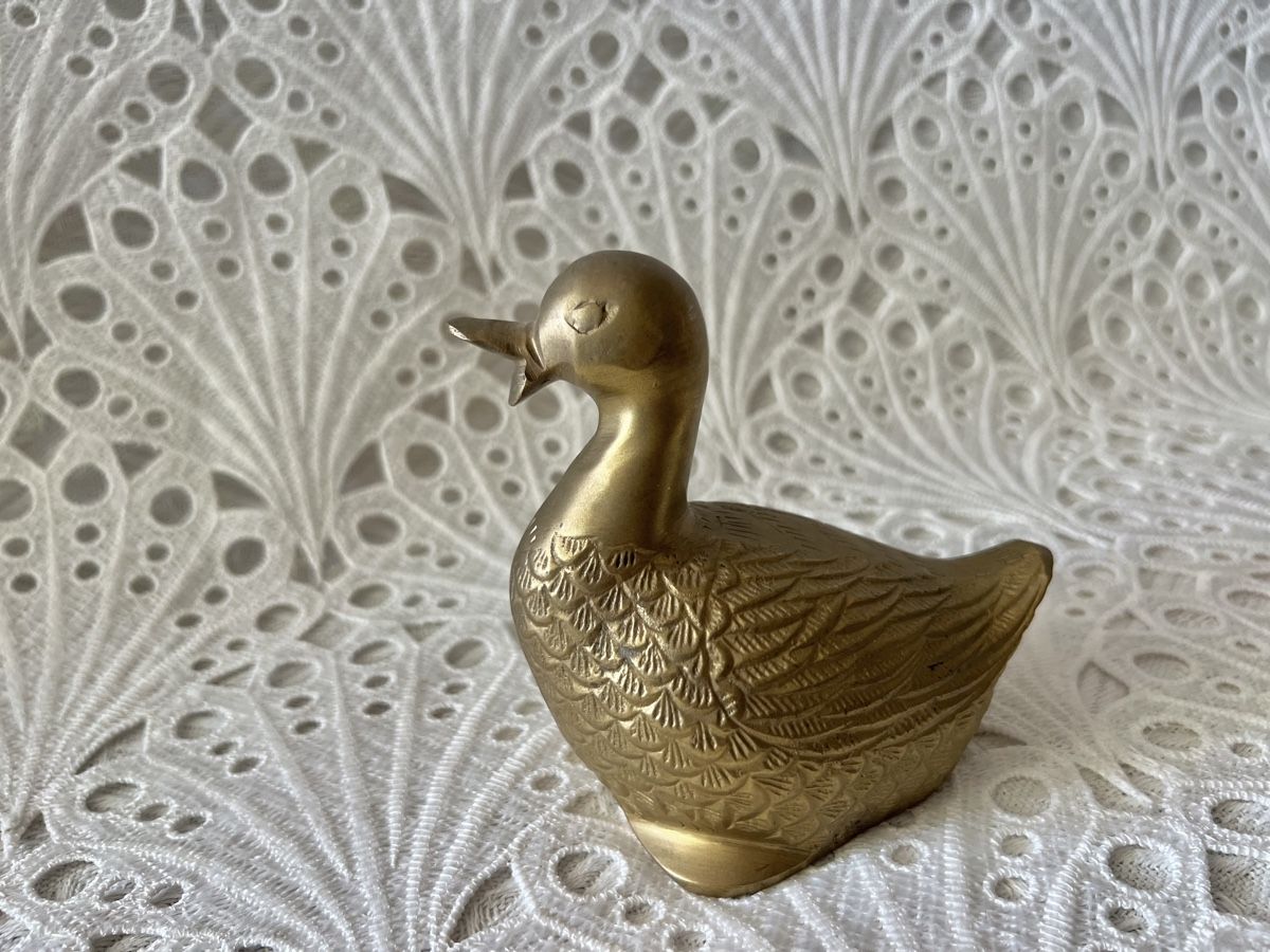 Statuette: Messing Ente Figur Briefbeschwerer Vintage – Usato da Frenkendorf venduto da Only1 1