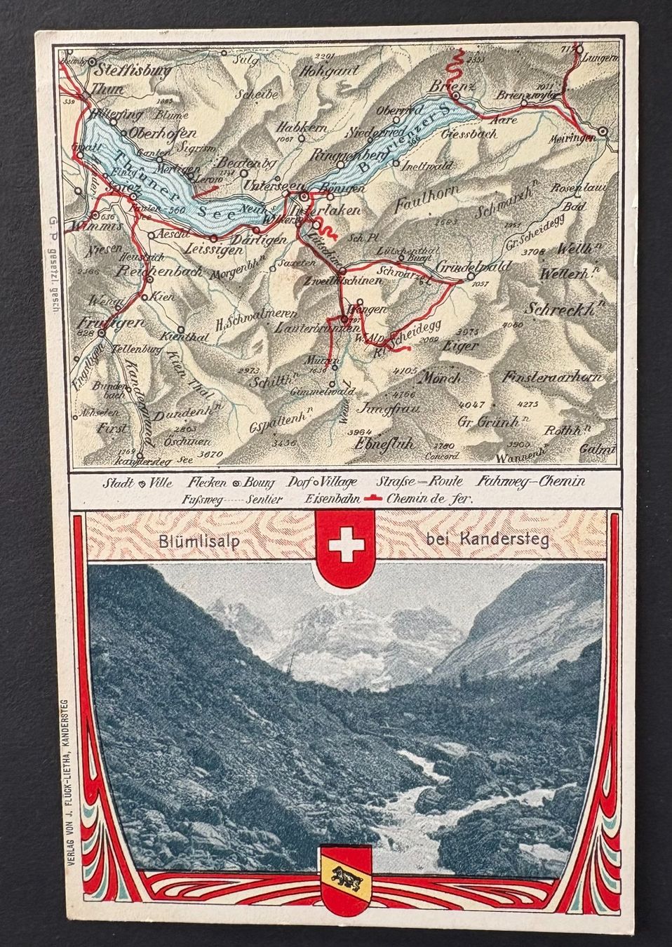 Ansichtskarten: ANSICHTSKARTE BLÜMLISALP BEI KANDERSTEG – Gebraucht aus Ostermundigen von Wyatt-Earp