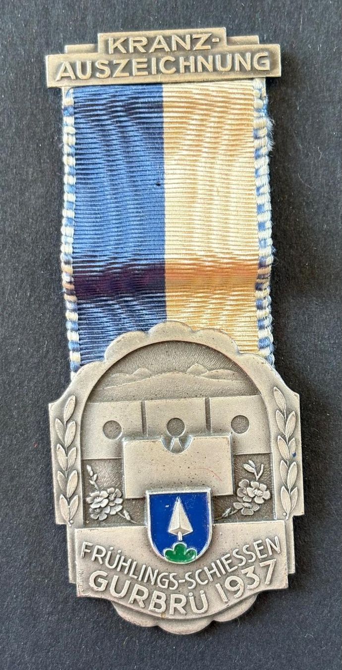 Medaillen: FRÜHLINGS-SCHIESSEN GURBRÜ 1937 – Gebraucht aus Ostermundigen von Wyatt-Earp