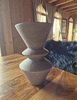 Vase effet zig zag terre cuite