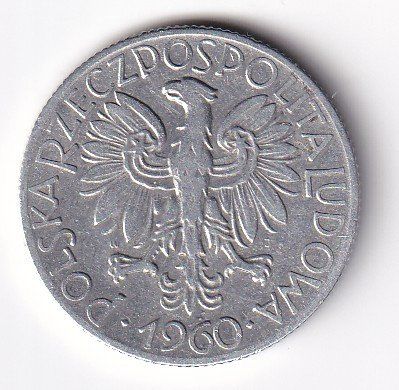 Tutti le monete: Polen 5  zlotych 1960 – Usato da Neuchâtel venduto da karlpierrino 1