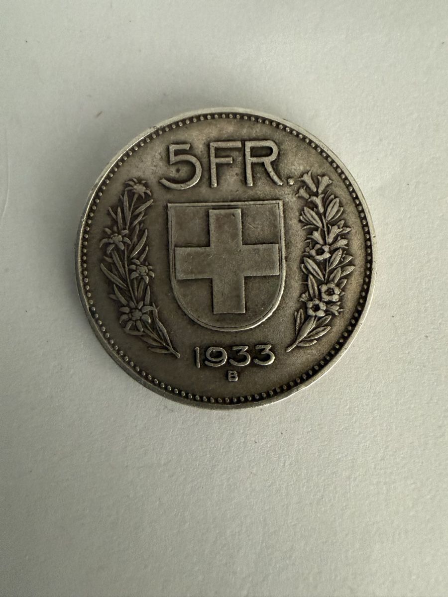 Toutes les monnaies: 5 CHF 1933 – D'occasion à Castel San Pietro par Dylan79