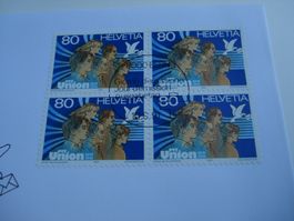 Sondermarke 1991, PTT Union, FDC Einzel + 4erblock, 2 Bel