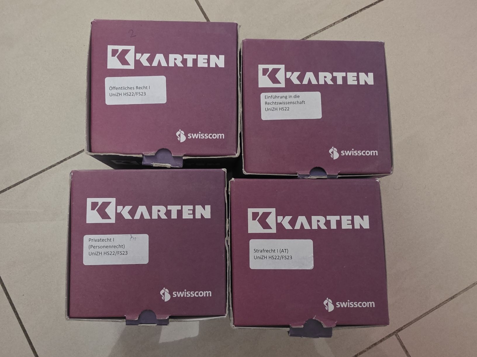 Swisscom Altro materiale scolastico: Lernkarten KKarten Zürich  – Usato da Trübbach venduto da del_06Ds