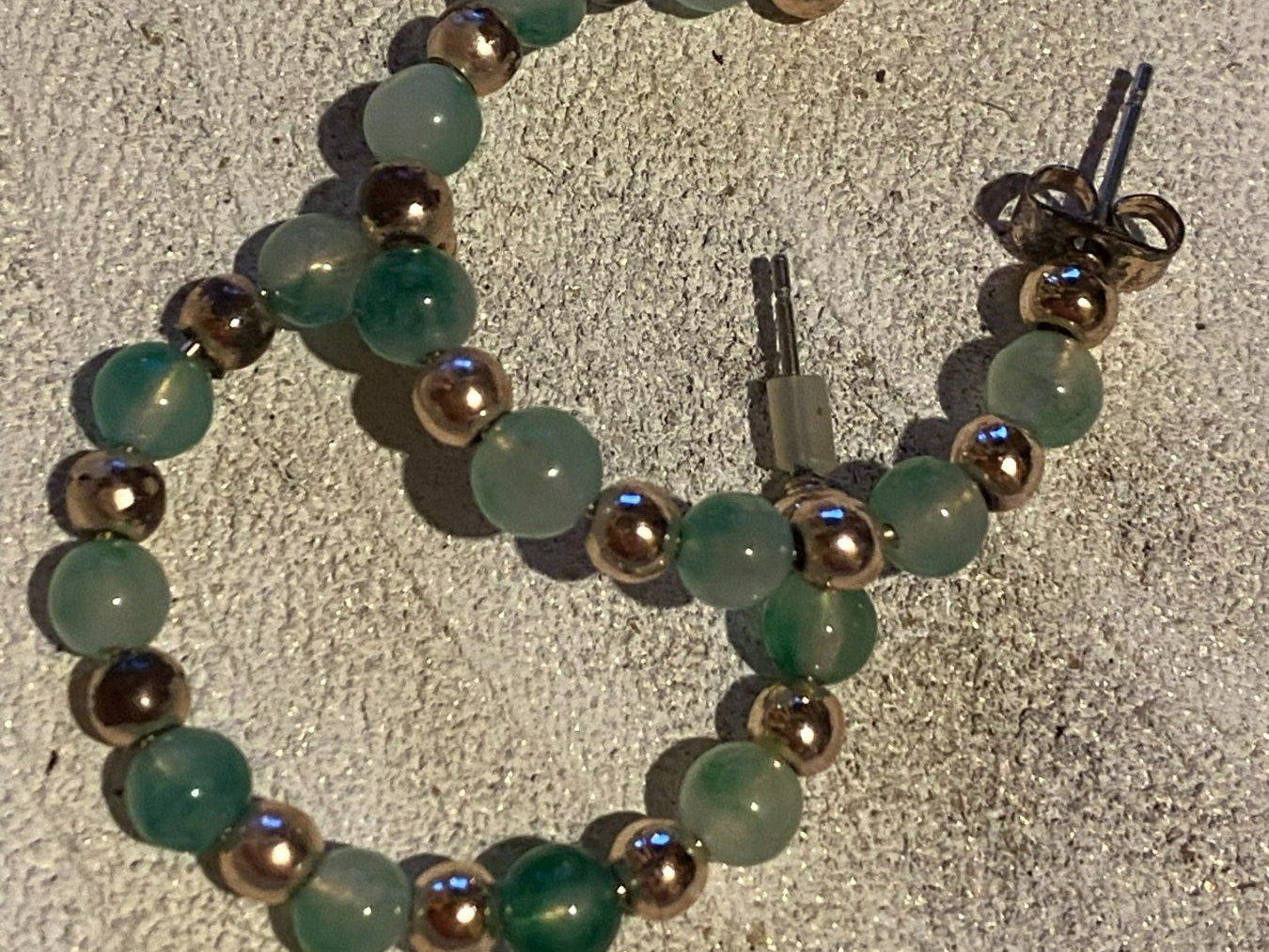 Ohrringe & -stecker: OHRRINGE GRÜN-GOLD,DAMEN – Gebraucht aus Meienried von ManuelaBoutique 5