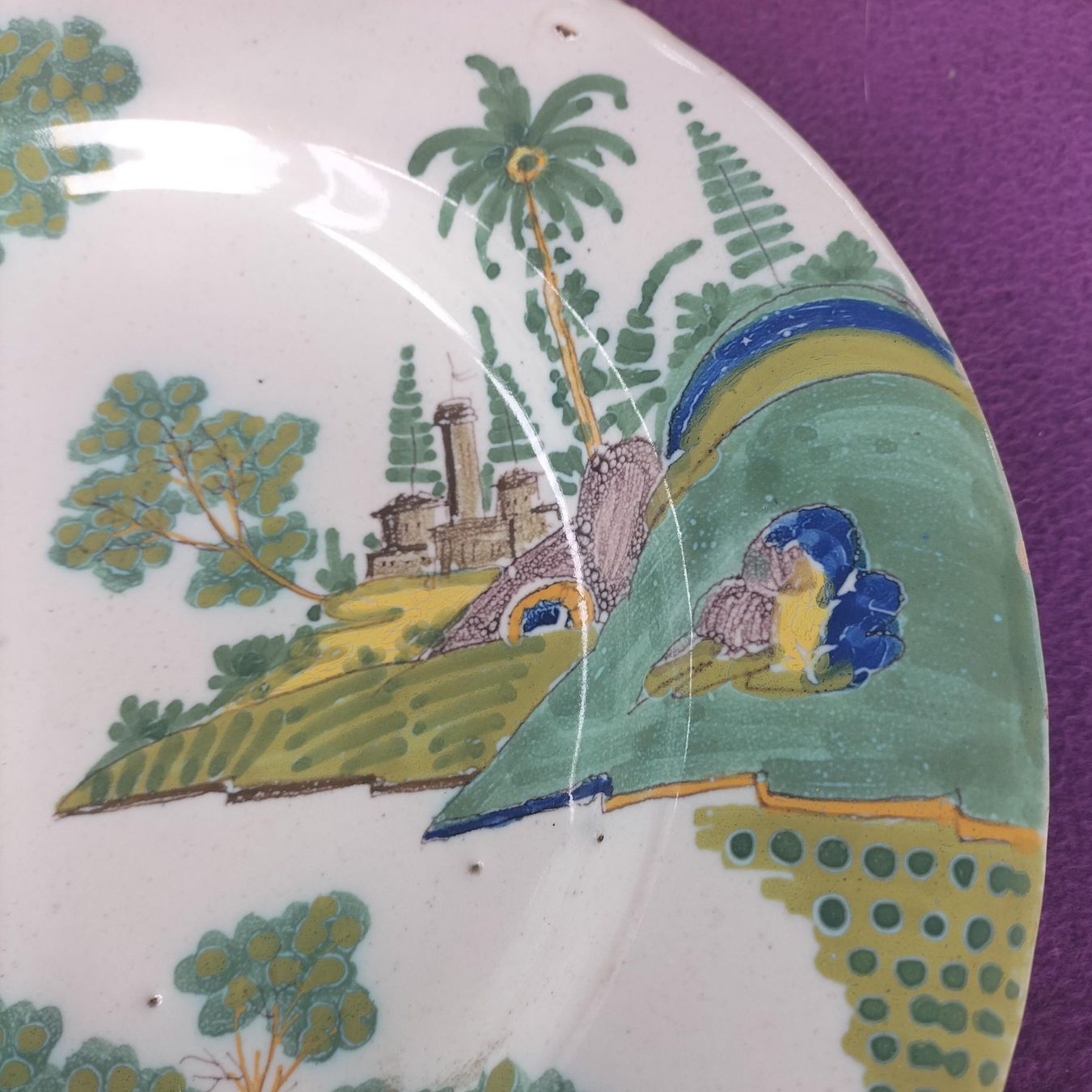 Piatti: Assiette creuse en faïence décorative – Usato da Jussy venduto da 170307 1