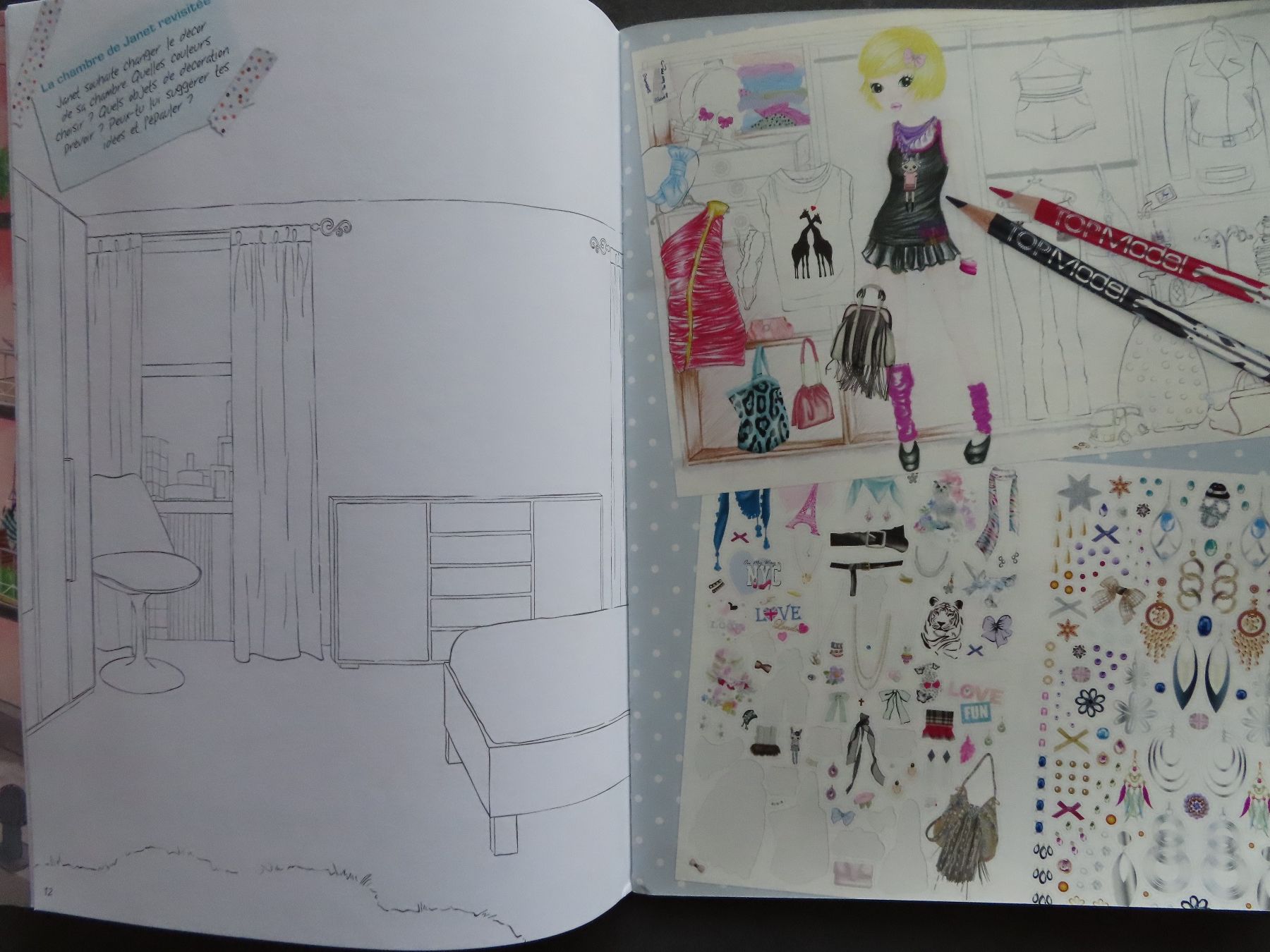 Bastelsets: 4x TOP MODEL coloriages – Gebraucht aus Wallenried von Asyano 6