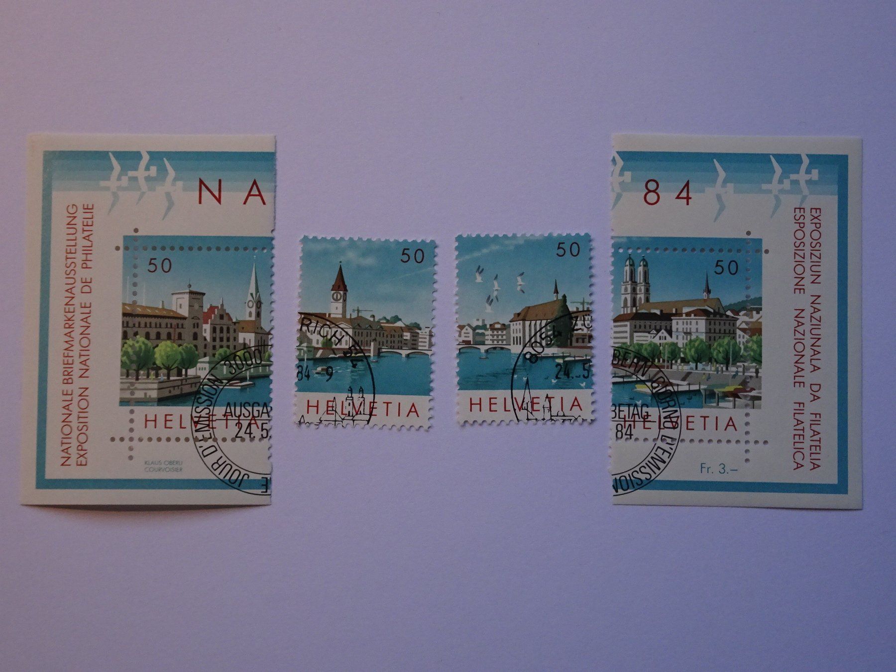 Tous les timbres: NABA Züri 1984 – D'occasion à Aadorf par Chnorli-Furz