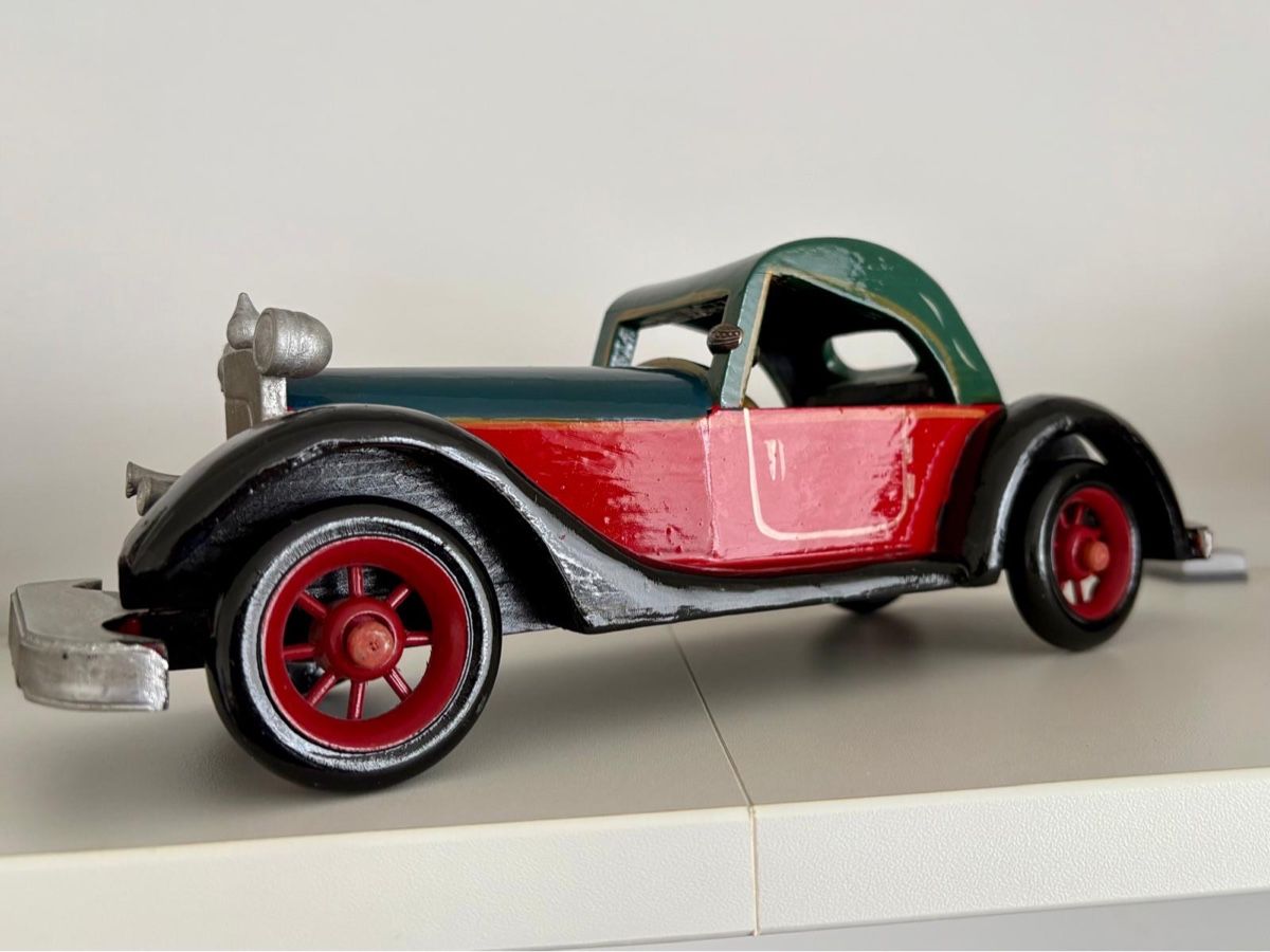 Modellini d'auto: Vintage Auto-Modelle aus Holz, 3er Set – Usato da Rothenburg venduto da Huckleberry-007 2